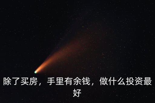 除了買房，手里有余錢，做什么投資最好
