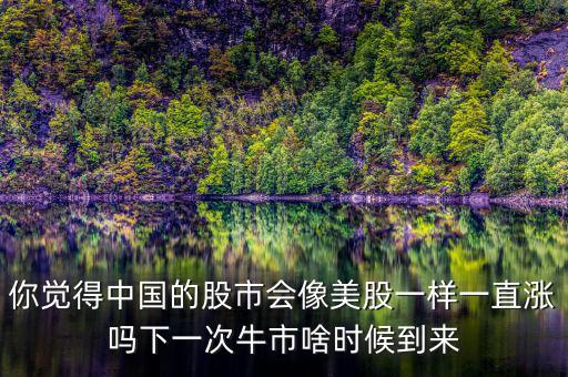 你覺得中國(guó)的股市會(huì)像美股一樣一直漲嗎下一次牛市啥時(shí)候到來(lái)