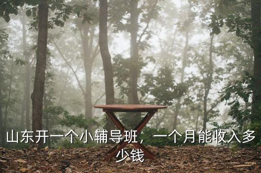山東開一個(gè)小輔導(dǎo)班，一個(gè)月能收入多少錢