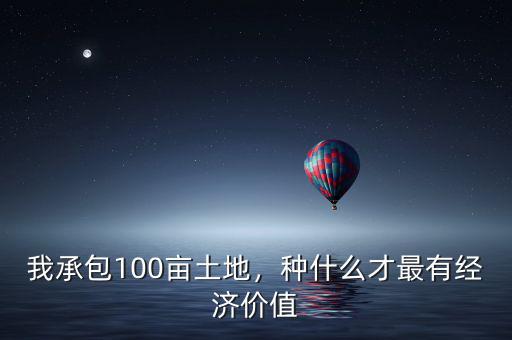 我承包100畝土地，種什么才最有經(jīng)濟(jì)價(jià)值