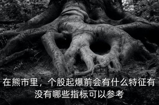在熊市里，個股起爆前會有什么特征有沒有哪些指標(biāo)可以參考