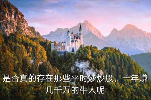 是否真的存在那些平時炒炒股，一年賺幾千萬的牛人呢