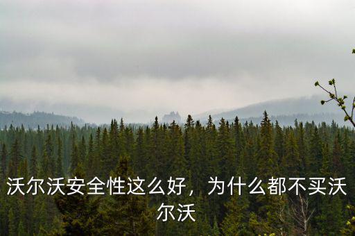 沃爾沃安全性這么好，為什么都不買(mǎi)沃爾沃