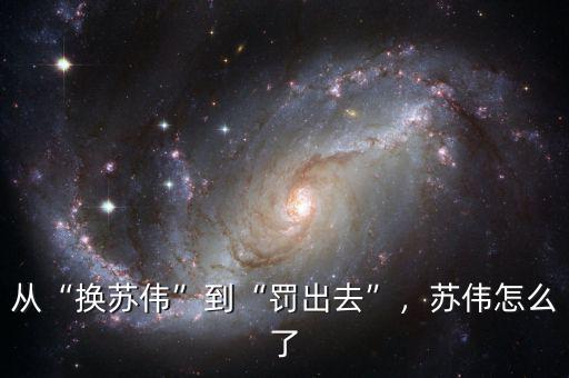 從“換蘇偉”到“罰出去”，蘇偉怎么了