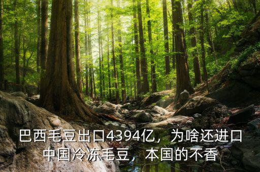 巴西毛豆出口4394億，為啥還進(jìn)口中國冷凍毛豆，本國的不香
