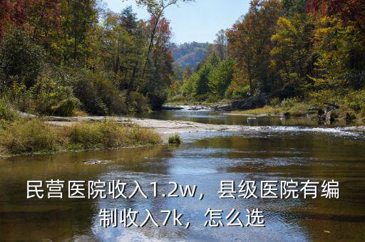 民營(yíng)醫(yī)院收入1.2w，縣級(jí)醫(yī)院有編制收入7k，怎么選