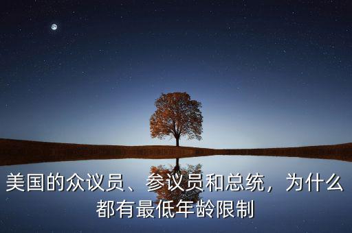 美國的眾議員、參議員和總統(tǒng)，為什么都有最低年齡限制