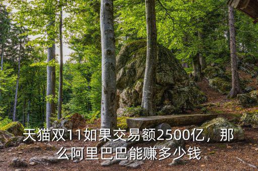 天貓雙11如果交易額2500億，那么阿里巴巴能賺多少錢