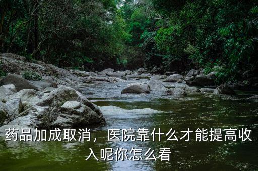 藥品加成取消，醫(yī)院靠什么才能提高收入呢你怎么看