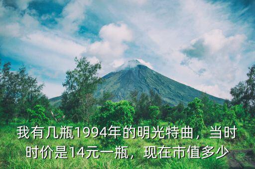 我有幾瓶1994年的明光特曲，當時時價是14元一瓶，現(xiàn)在市值多少