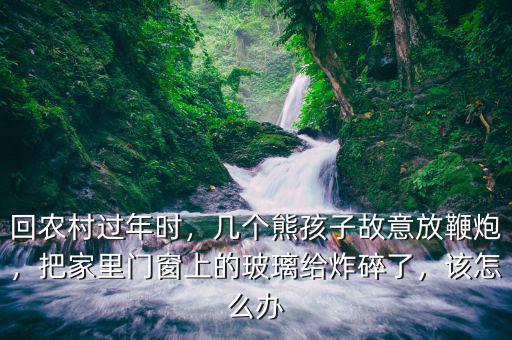 回農(nóng)村過(guò)年時(shí)，幾個(gè)熊孩子故意放鞭炮，把家里門(mén)窗上的玻璃給炸碎了，該怎么辦
