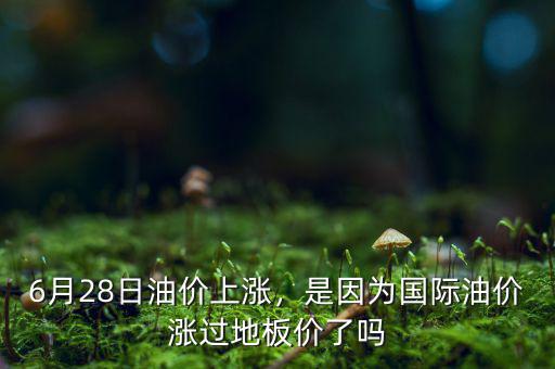 6月28日油價(jià)上漲，是因?yàn)閲?guó)際油價(jià)漲過(guò)地板價(jià)了嗎