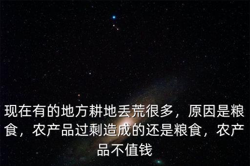 現(xiàn)在有的地方耕地丟荒很多，原因是糧食，農(nóng)產(chǎn)品過剩造成的還是糧食，農(nóng)產(chǎn)品不值錢