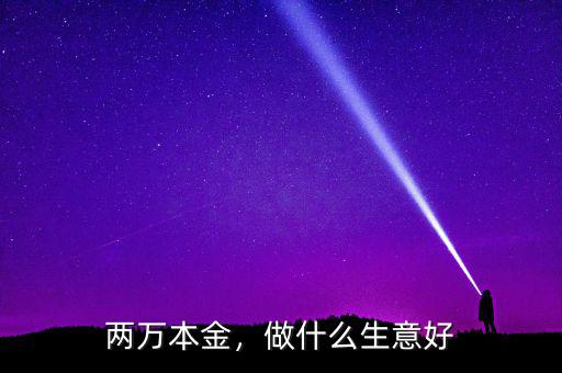 兩萬本金，做什么生意好