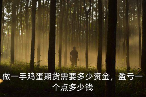 做一手雞蛋期貨需要多少資金，盈虧一個點多少錢