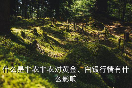 什么是非農(nóng)非農(nóng)對黃金、白銀行情有什么影響