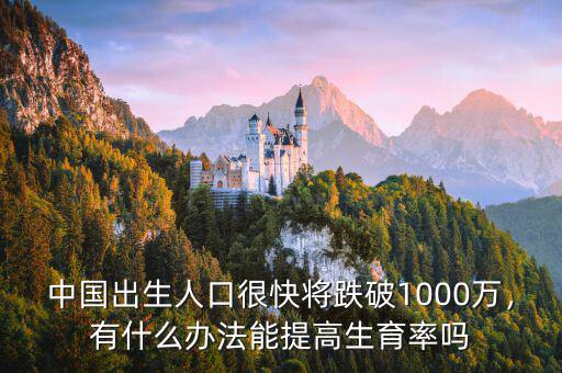 中國出生人口很快將跌破1000萬，有什么辦法能提高生育率嗎