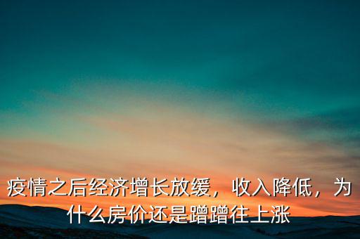 疫情之后經(jīng)濟增長放緩，收入降低，為什么房價還是蹭蹭往上漲