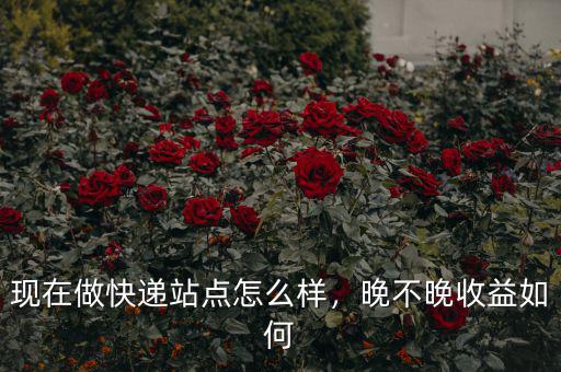現(xiàn)在做快遞站點怎么樣，晚不晚收益如何