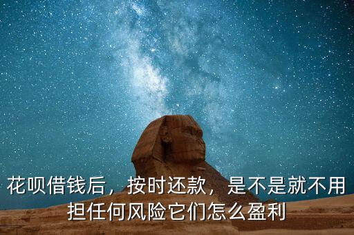 花唄借錢后，按時還款，是不是就不用擔任何風險它們怎么盈利