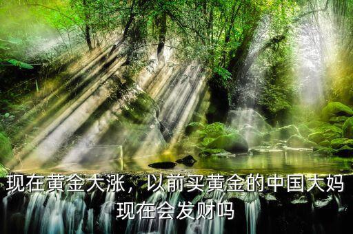 現(xiàn)在黃金大漲，以前買黃金的中國(guó)大媽現(xiàn)在會(huì)發(fā)財(cái)嗎