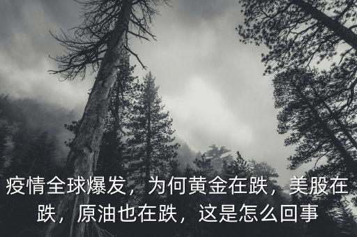 疫情全球爆發(fā)，為何黃金在跌，美股在跌，原油也在跌，這是怎么回事