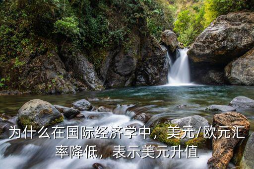 為什么在國(guó)際經(jīng)濟(jì)學(xué)中，美元/歐元匯率降低，表示美元升值