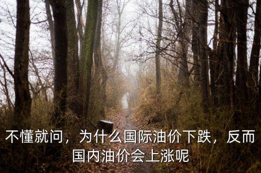 不懂就問，為什么國際油價下跌，反而國內(nèi)油價會上漲呢