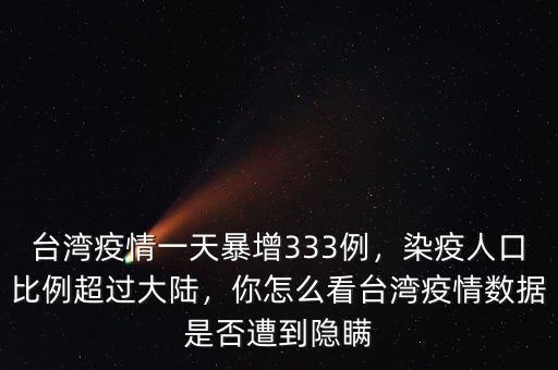 臺(tái)灣疫情一天暴增333例，染疫人口比例超過(guò)大陸，你怎么看臺(tái)灣疫情數(shù)據(jù)是否遭到隱瞞