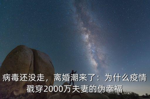 病毒還沒走，離婚潮來了：為什么疫情戳穿2000萬夫妻的偽幸福