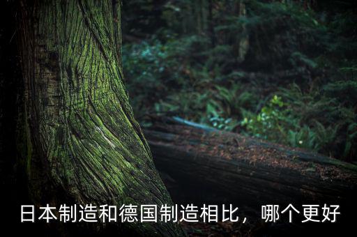 日本制造和德國(guó)制造相比，哪個(gè)更好