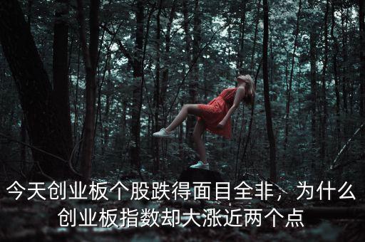 今天創(chuàng)業(yè)板個股跌得面目全非，為什么創(chuàng)業(yè)板指數(shù)卻大漲近兩個點