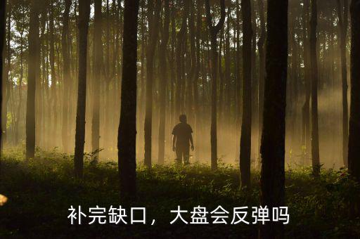 補(bǔ)完缺口，大盤會(huì)反彈嗎