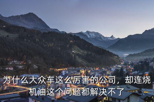 為什么大眾車這么厲害的公司，卻連燒機(jī)油這個(gè)問題都解決不了