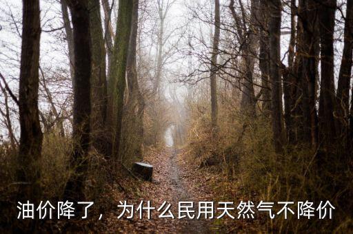 油價(jià)降了，為什么民用天然氣不降價(jià)