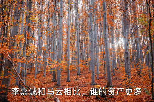李嘉誠和馬云相比，誰的資產(chǎn)更多