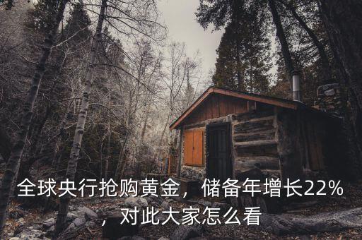 全球央行搶購黃金，儲(chǔ)備年增長(zhǎng)22%，對(duì)此大家怎么看