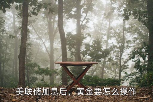 美聯(lián)儲加息后，黃金要怎么操作