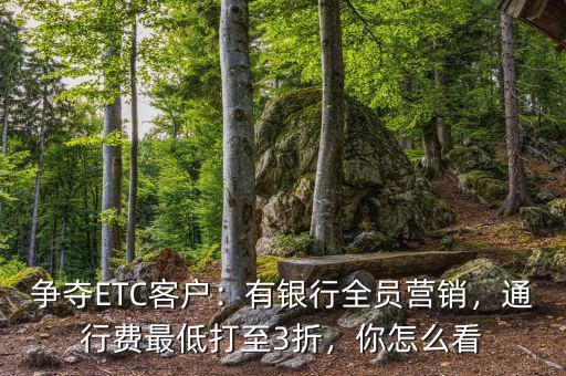 爭(zhēng)奪ETC客戶：有銀行全員營(yíng)銷，通行費(fèi)最低打至3折，你怎么看