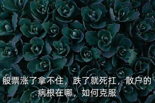 股票漲了拿不住，跌了就死扛，散戶的病根在哪，如何克服