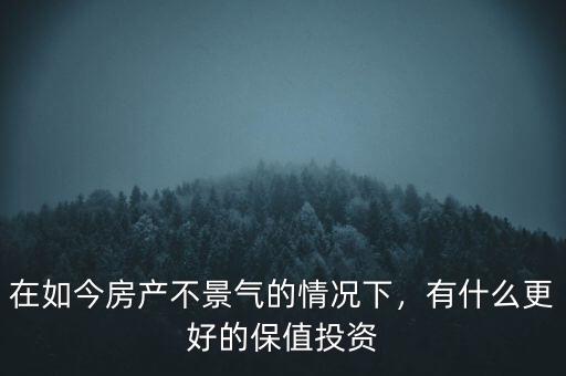 在如今房產(chǎn)不景氣的情況下，有什么更好的保值投資