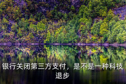 銀行關閉第三方支付，是不是一種科技退步