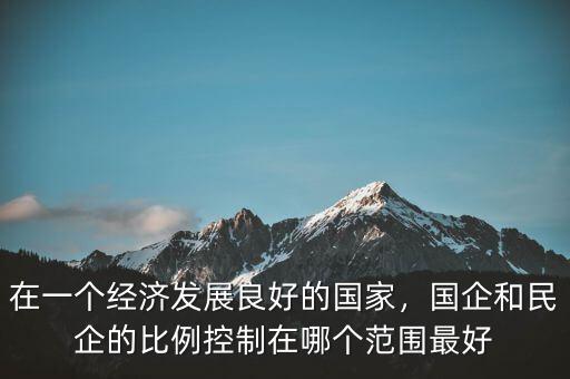 在一個(gè)經(jīng)濟(jì)發(fā)展良好的國家，國企和民企的比例控制在哪個(gè)范圍最好