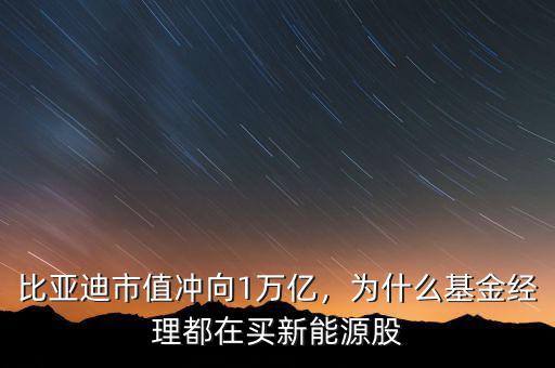 比亞迪市值沖向1萬(wàn)億，為什么基金經(jīng)理都在買(mǎi)新能源股