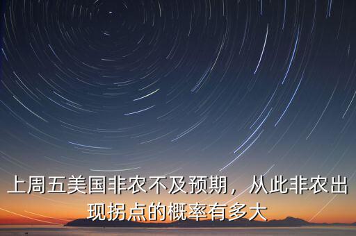 上周五美國(guó)非農(nóng)不及預(yù)期，從此非農(nóng)出現(xiàn)拐點(diǎn)的概率有多大