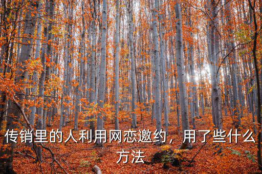 網戀傳銷怎么拉人,傳銷里的人利用網戀邀約