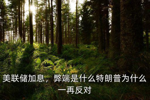 美聯(lián)儲(chǔ)加息，弊端是什么特朗普為什么一再反對(duì)