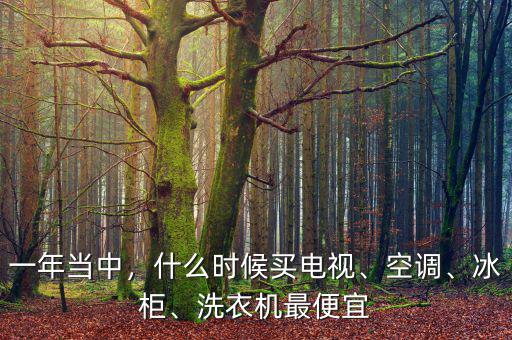 一年當(dāng)中，什么時(shí)候買電視、空調(diào)、冰柜、洗衣機(jī)最便宜