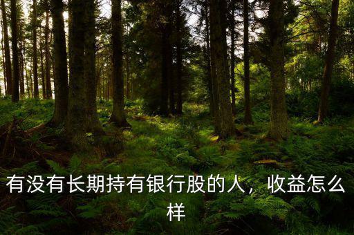 有沒有長期持有銀行股的人，收益怎么樣