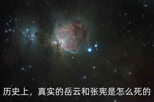 歷史上，真實(shí)的岳云和張憲是怎么死的